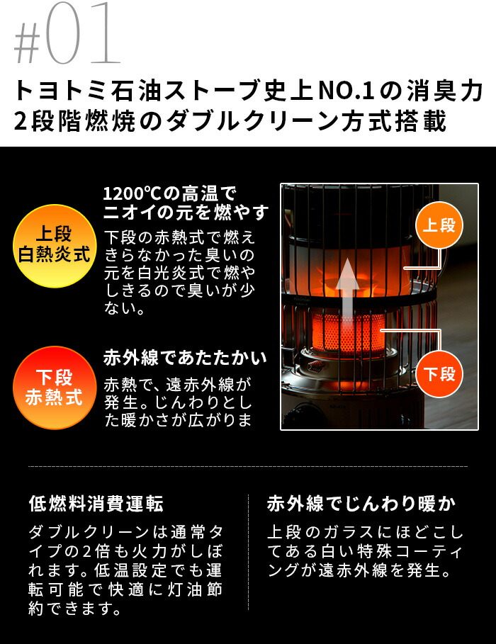 楽天市場】【おひとり様1台限り】トヨトミ 石油ストーブ 灯油ストーブ