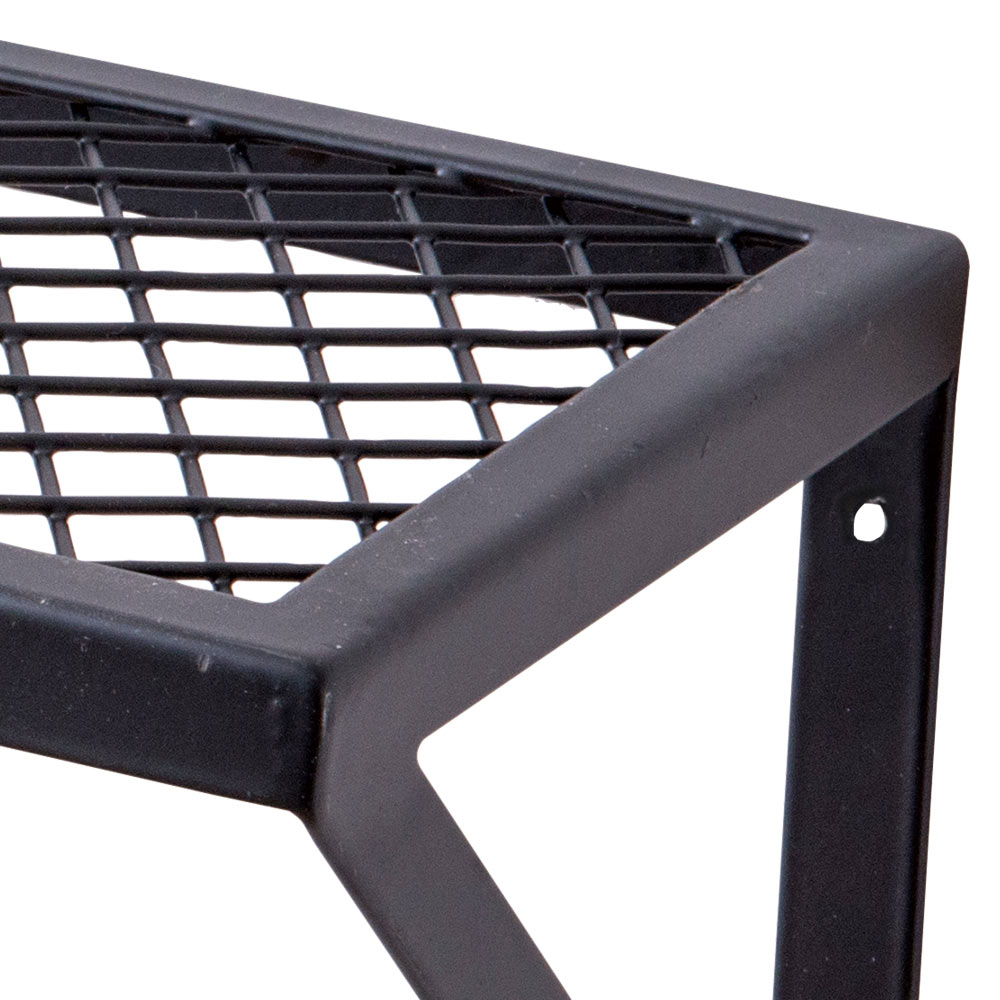 楽天市場】ウォールシェルフ 壁 収納 メッシュラックL : ポッチワン