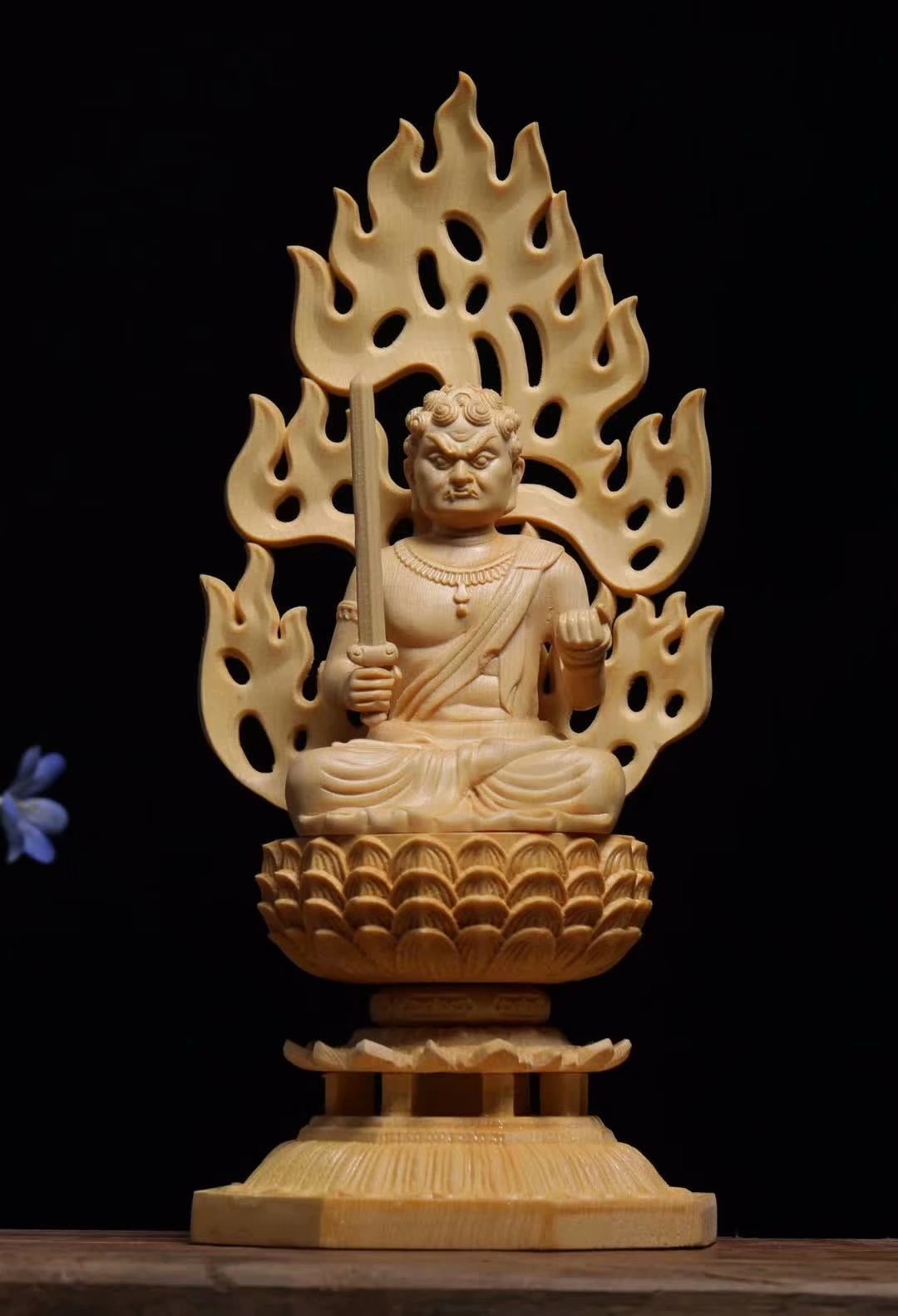 楽天市場】不動明王像 お不動様 座不動 仏像 不動明王 座像18cm お不動