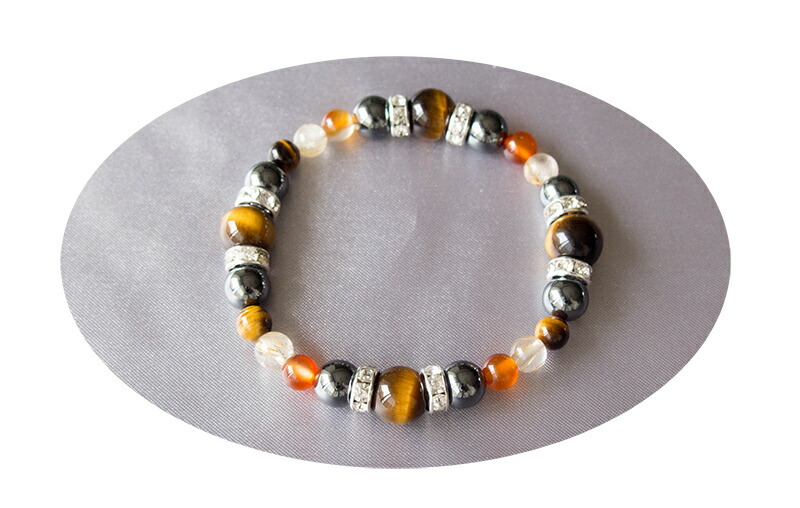 楽天市場】パワーストーンブレスレット メンズ 7月 カーネリアン 金運