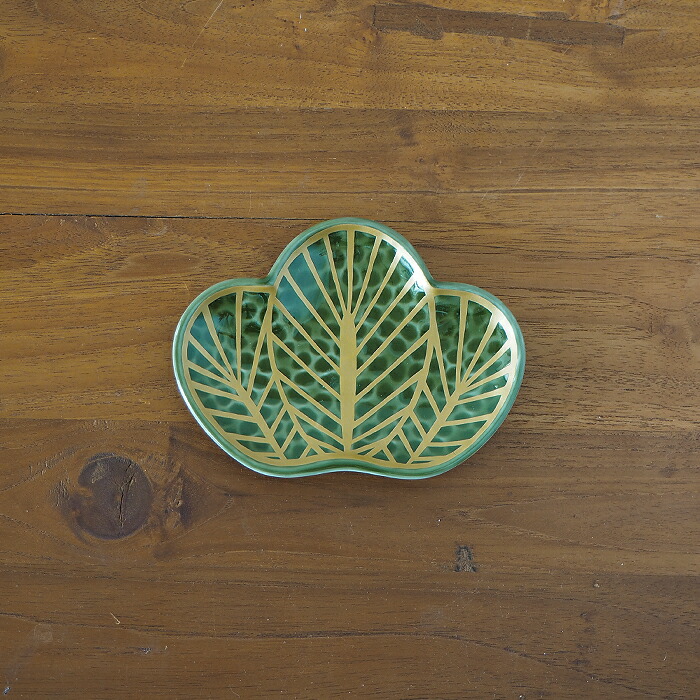 楽天市場】幸楽窯 錦 茶緑金 松葉形 銘々皿 / 有田焼 和食器 新年