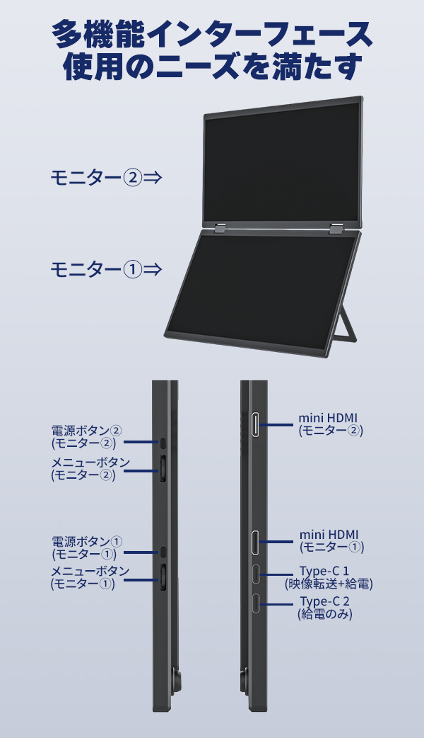 楽天市場】☆在庫一掃☆デュアルモニター モバイルモニター 15.6インチ
