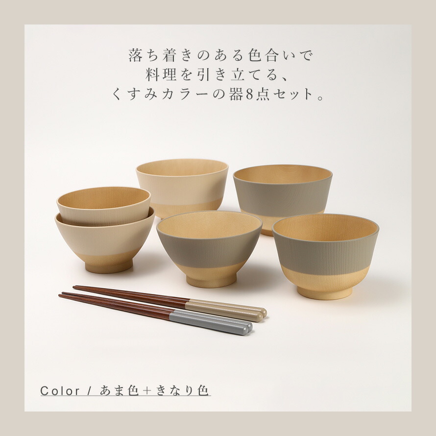 楽天市場】食器セット ペア 二人【8点/お椀 汁椀 お茶碗 どんぶり椀 お