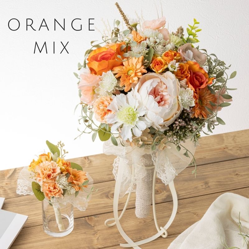 楽天市場】造花 アーティフィシャルフラワー 花束 【ニュアンスカラー