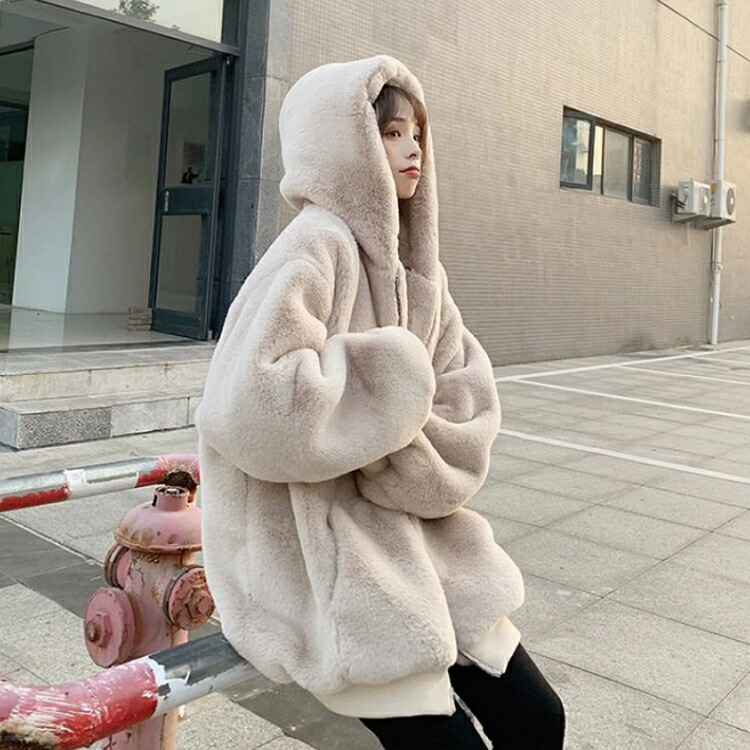 楽天市場】全2色 もこもこ ボアブルゾン レディース ドロップ