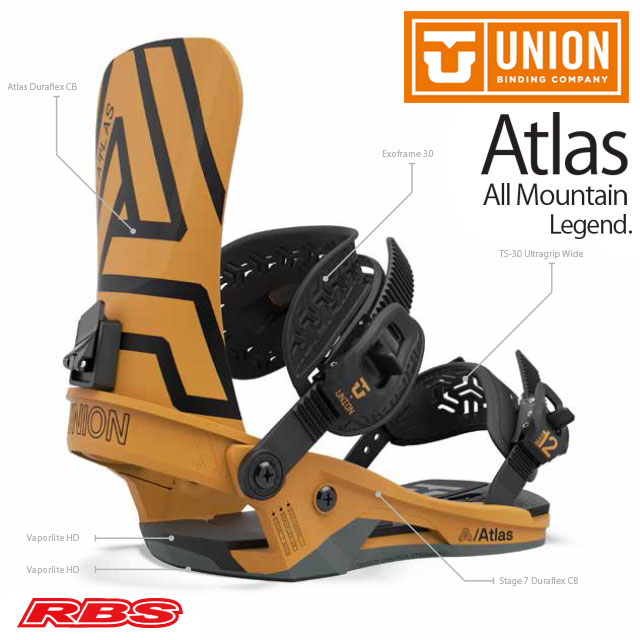 楽天市場】UNION 20-21 BINDING ATLAS アトラス 【UNION ユニオン