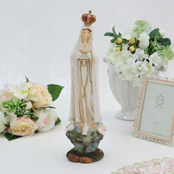 楽天市場】ポイント10倍SALEファティマの聖母マリア Lサイズオブジェ