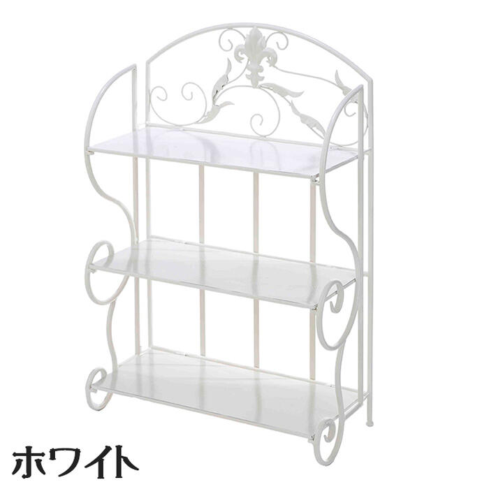 楽天市場】アイアン製 3段ラック 2色より選択アイアン ラック オープン