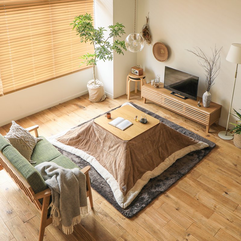 楽天市場】こたつ テーブル 正方形 75 EDDIE 北欧 ヴィンテージ 木製