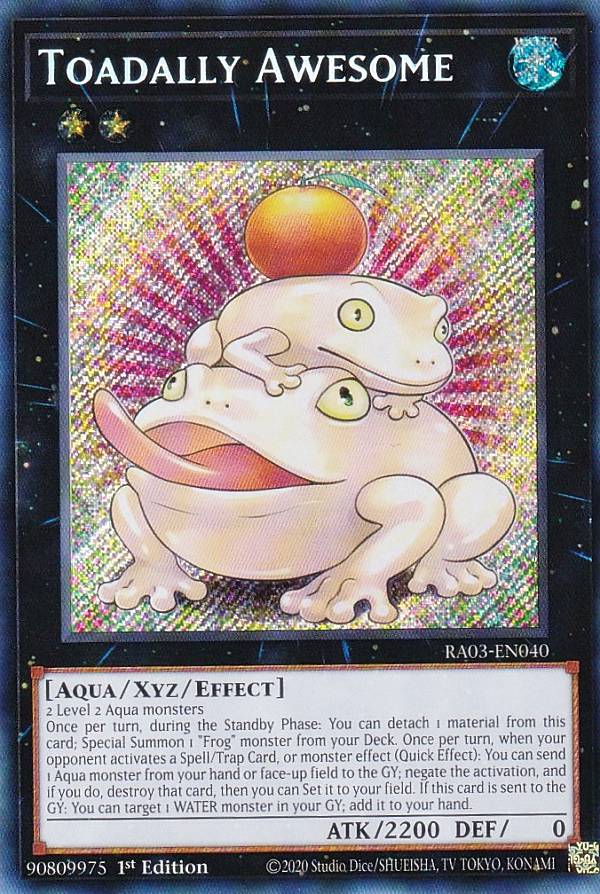 楽天市場】遊戯王 RA03-EN040 Toadally Awesome 餅カエル (英語版 1st