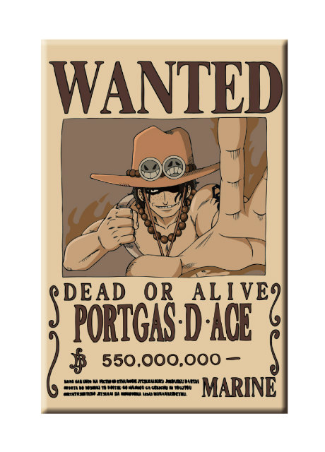 楽天市場】【ポートガス・D・エース】ワンピース 手配書缶バッジ