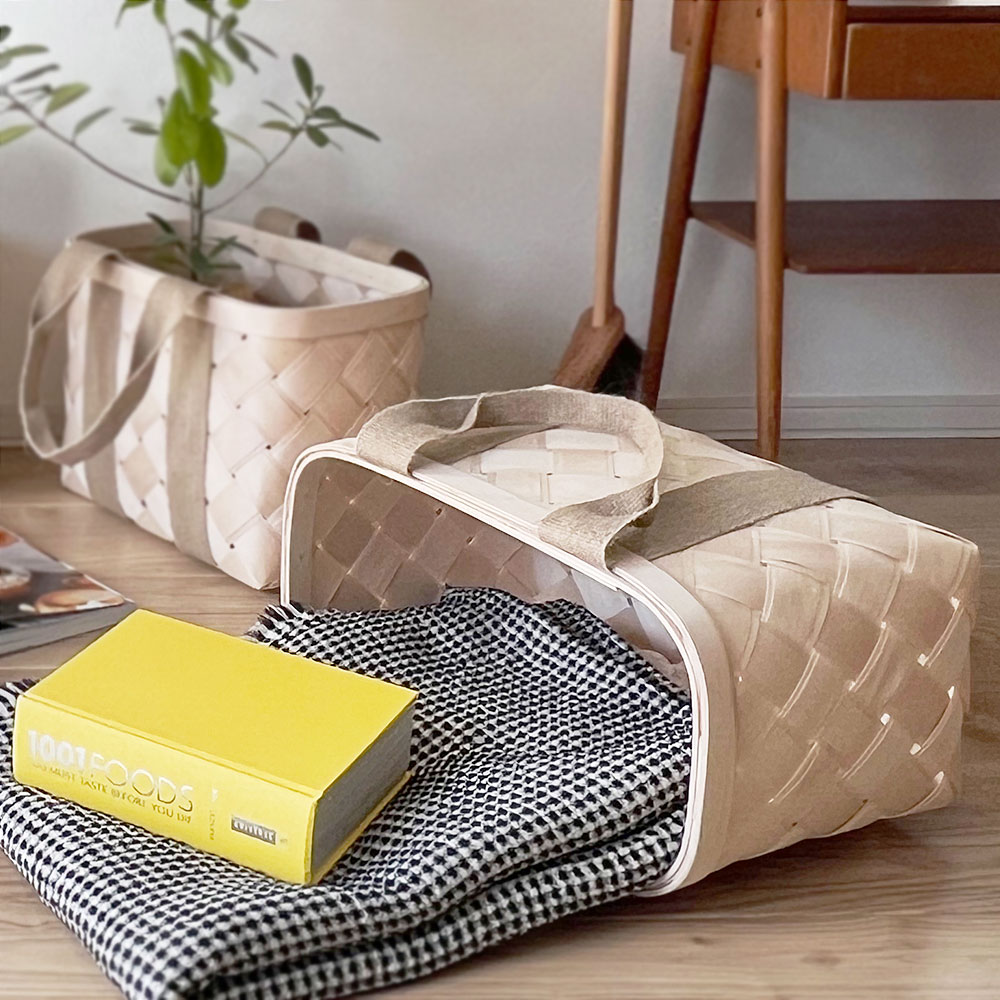 楽天市場】CINQ 白樺のかごバッグ L ( サンク 白樺 かごバッグ カゴ