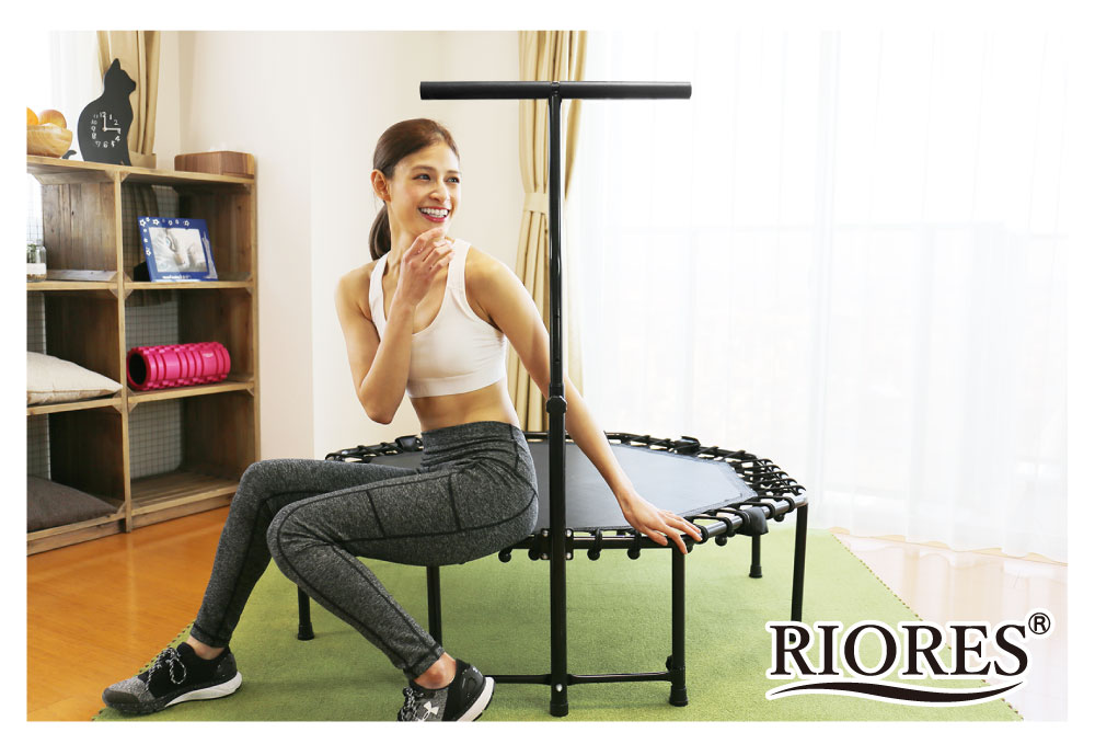 楽天市場】【訳アリ】 トランポリン フィットネス 家庭用 122cm 手すり