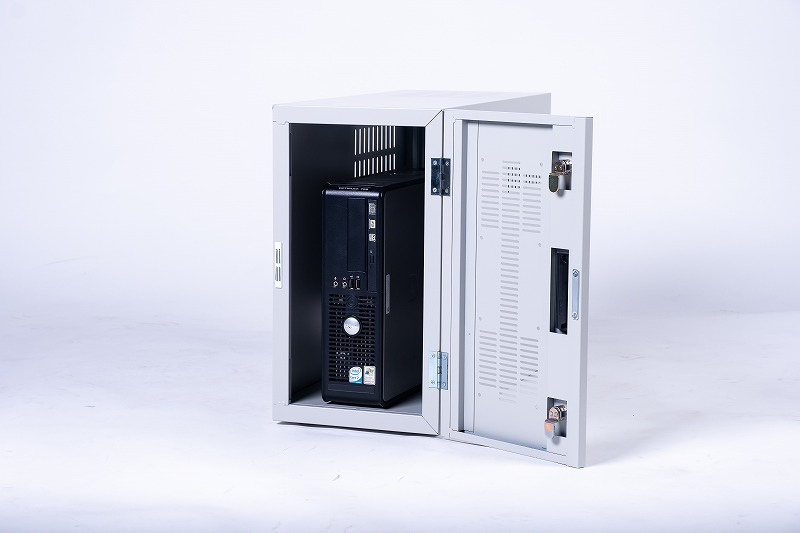 楽天市場】セキュリティボックス M 鍵付き 排熱 デスクトップ PC