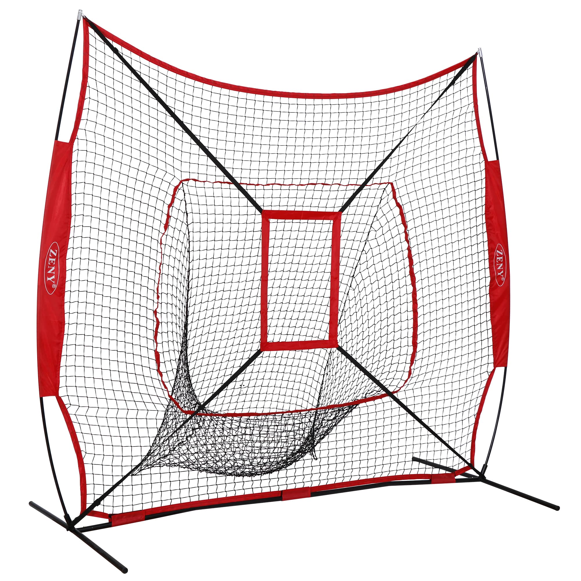 楽天市場】野球練習ネット 展開サイズ 213 × 213 cm 口字型枠 自宅