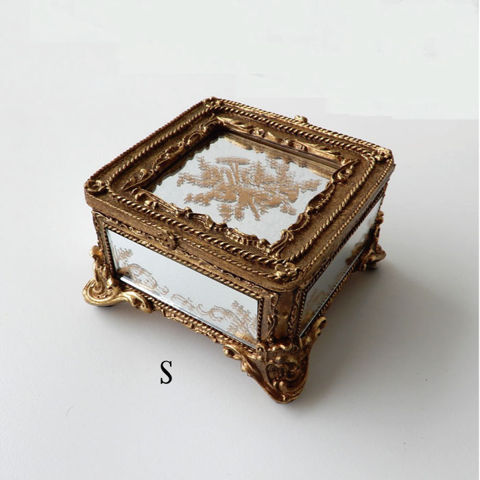 楽天市場】ガラスケース ガラスボックス 蓋付き アンティーク調