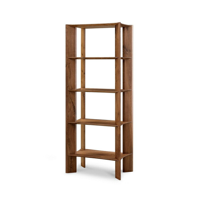 楽天市場】オープン シェルフ 書棚 収納棚 幅70cm 4段 多目的 天然木製