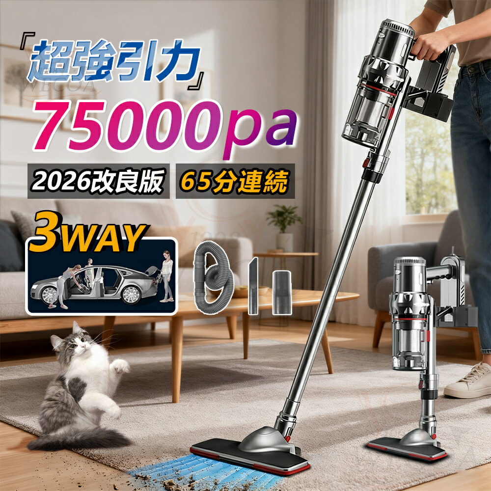 楽天市場】＼スーパーSALE限定半額！2026改良版 ☆1位獲得／掃除機