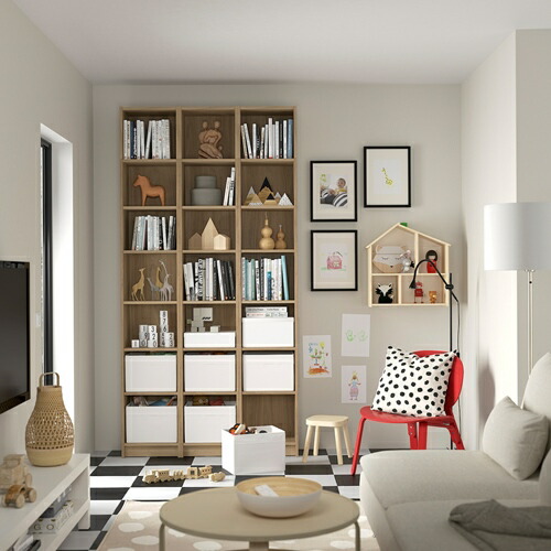 楽天市場】[IKEA/イケア/通販]BILLY ビリー 上部追加ユニット, オーク