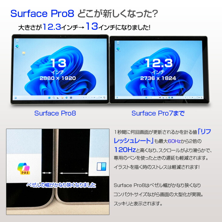 楽天市場】Microsoft Surface Pro8 8PU-00009 [core i5 1145G7 メモリ