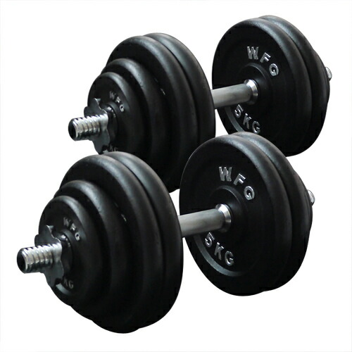 楽天市場】ワイルドフィット アイアン ダンベル セット 60kg