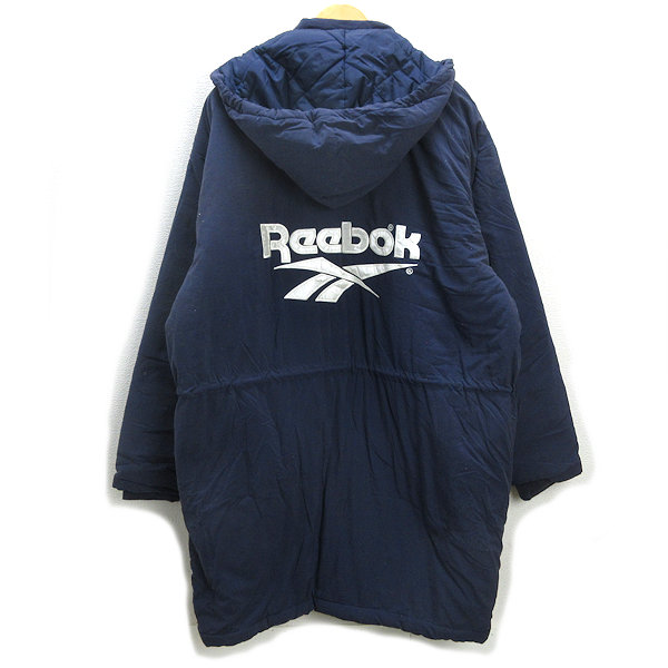 楽天市場】H□リーボック/Reebok ビッグロゴ刺繍 ベンチコート