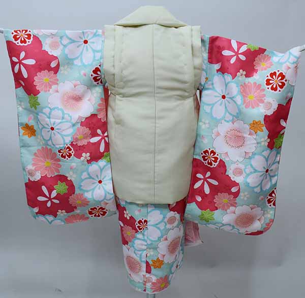 楽天市場】七五三 三歳 女児 被布着物フルセット 被布に刺繍入り 伊達