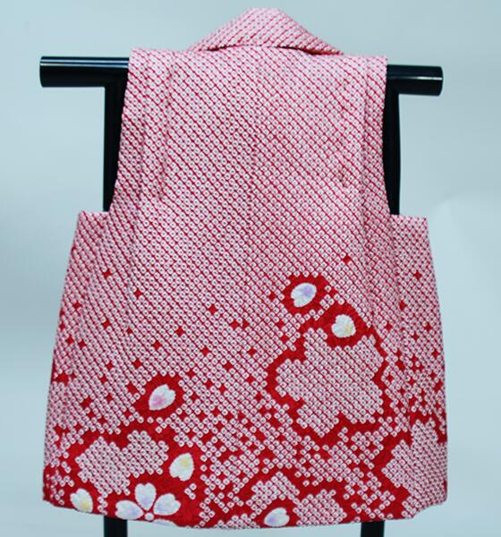 楽天市場】七五三 三歳 女児 被布コート 単品 正絹 総絞り 柄刺繍 陽気