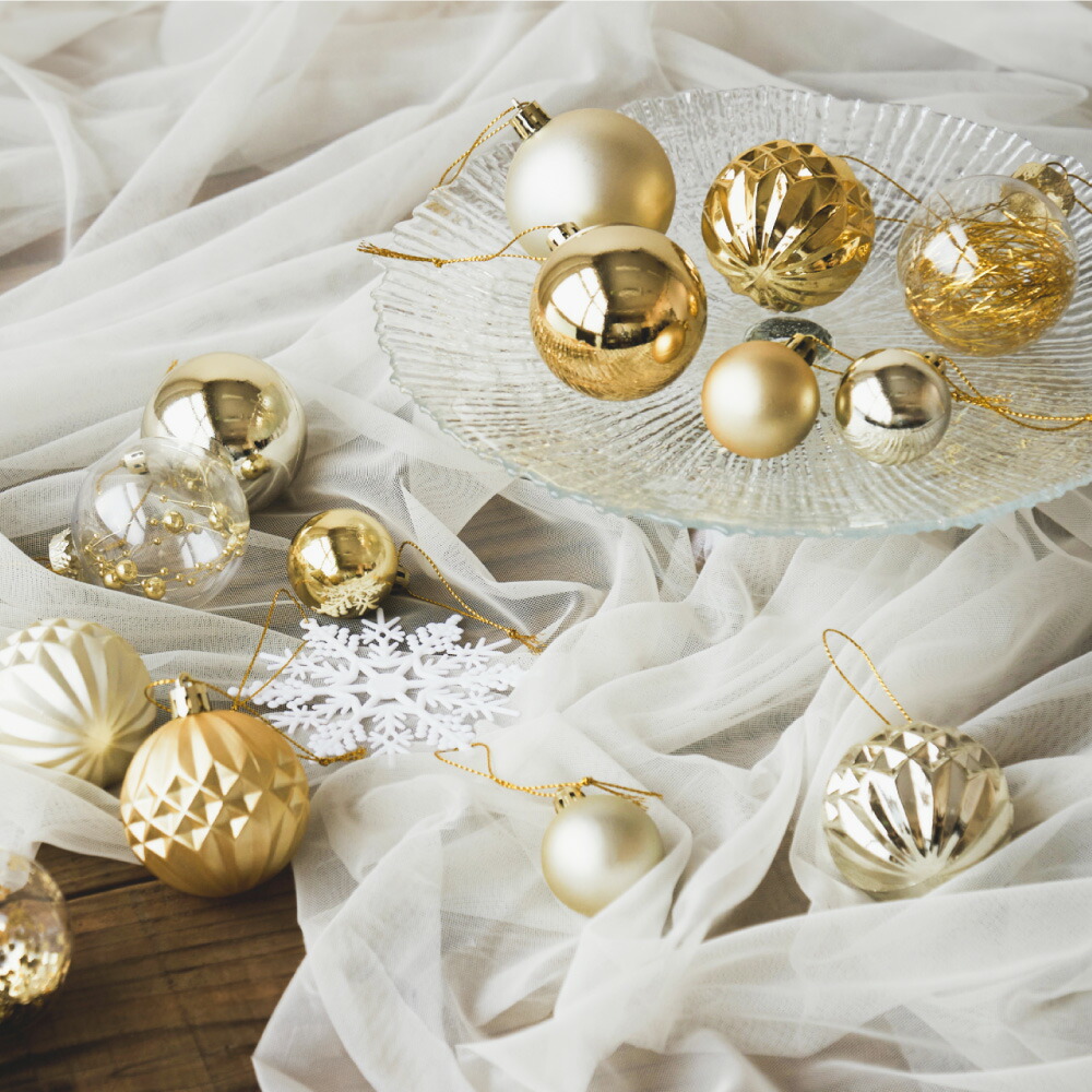 楽天市場】オーナメントセット クリスマス 【85個セット】 ボール