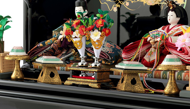 楽天市場】雛人形 コンパクト おしゃれ 親王飾り 隆山作 h243-fz