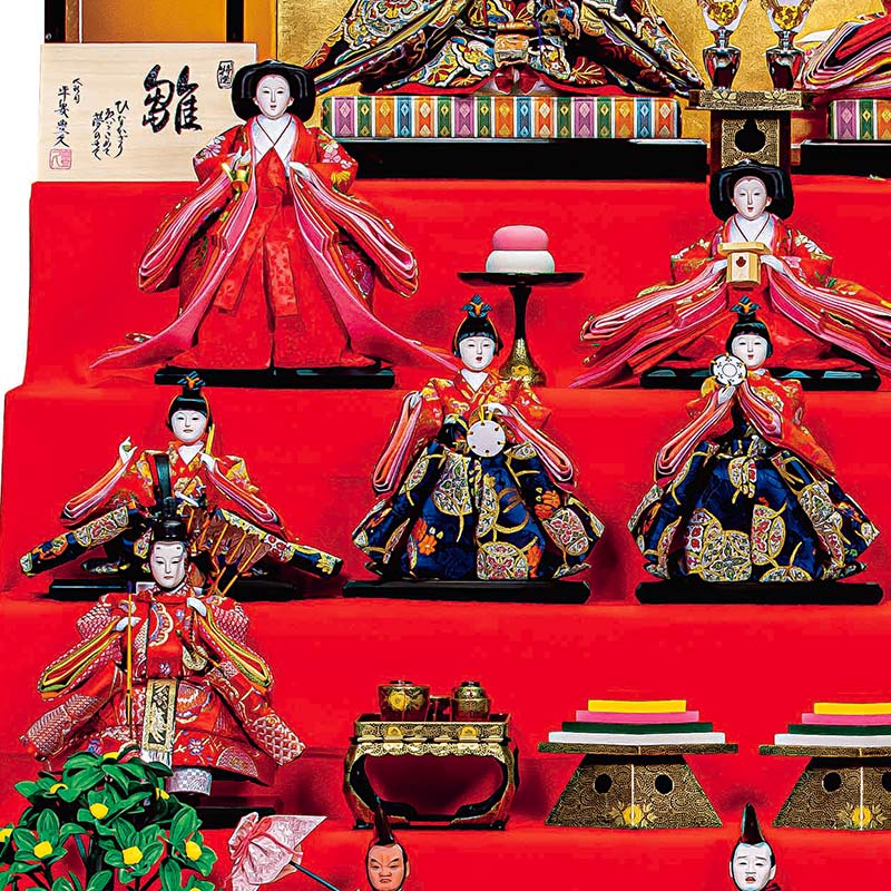 楽天市場】雛人形 平安豊久 ひな人形 七段飾り 十五人飾り 末広 九番