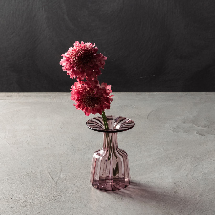 ガラス専門店｜花瓶｜大東健太｜キャンディー花器 purple×pink