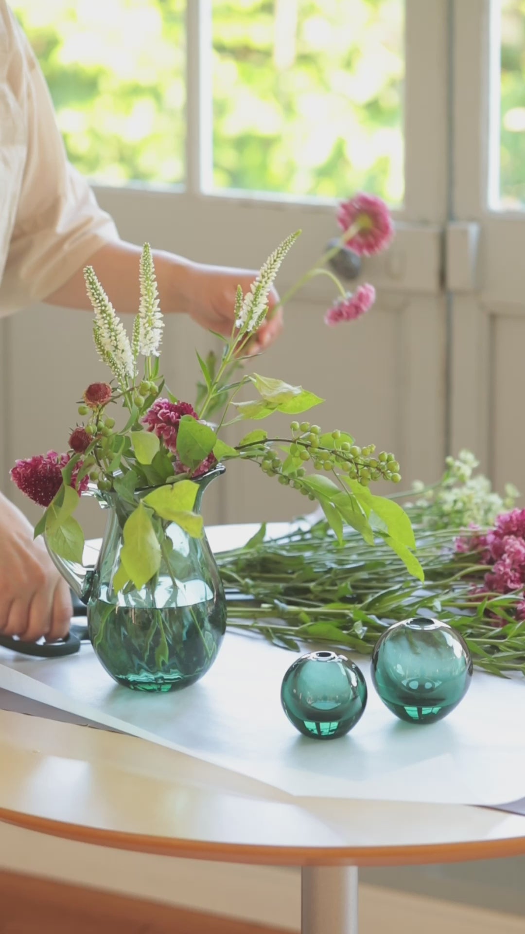 津軽びいどろ DOUBLE F UKIDAMA EDITION 一輪挿し | 漁業で使われてい