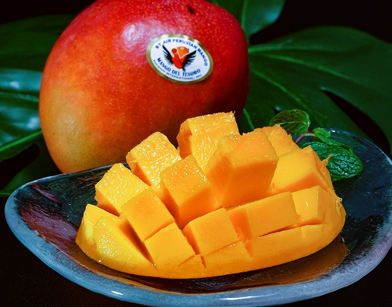 ペルー産 ケント種マンゴー「インカの秘宝 MANGO DEL TESORO」2玉 計約