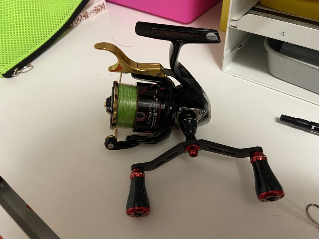 シマノ 17ハイパーフォース3000DXGのダブルハンドル化 | 釣れる気がする。