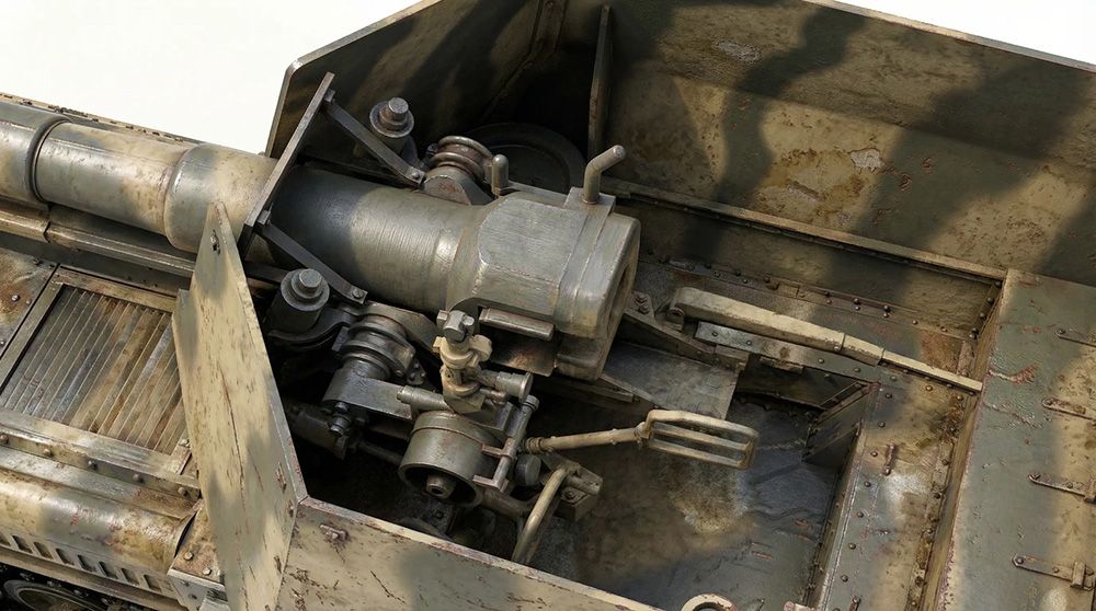 Sd.Kfz.135/1 15cm sFH 13/1 (Sf)auf Gw Lrs.(f) w/ ドイツ 50トン