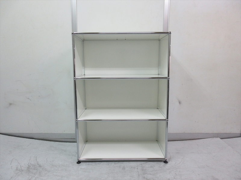 USMハラーシステム 1列3段 オープンシェルフ サイド・バックパネル付