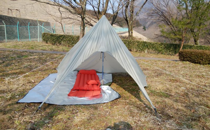 FREELIGHT Swing Tarp 試し張り | 旅とバイク