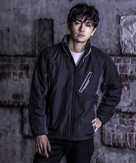 全6色】フードイン中綿ジャケット（軽撥水/男女兼用） AZ-10304 | 作業