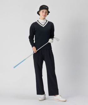 ユニセックス Vネック プルオーバーニット