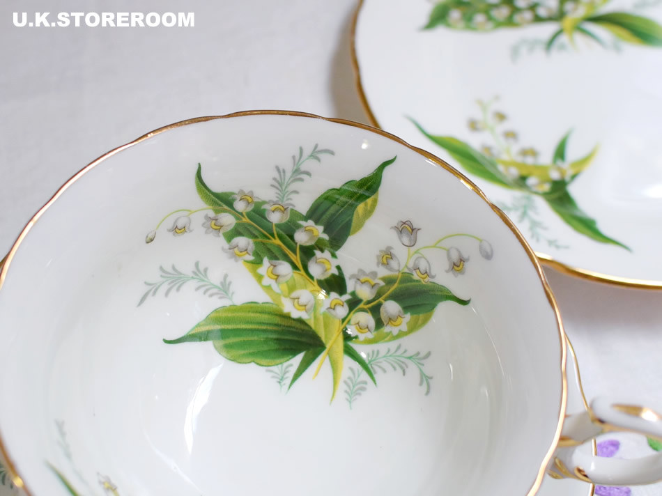 UKストアルーム HA213 Hammersley ハマースレイ スズラン ティートリオ