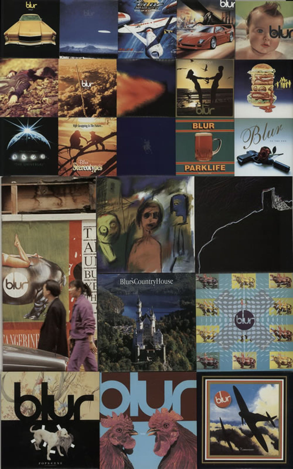 Blur The 10 Year Anniversary Box Set + Belly Band UK Cd album box