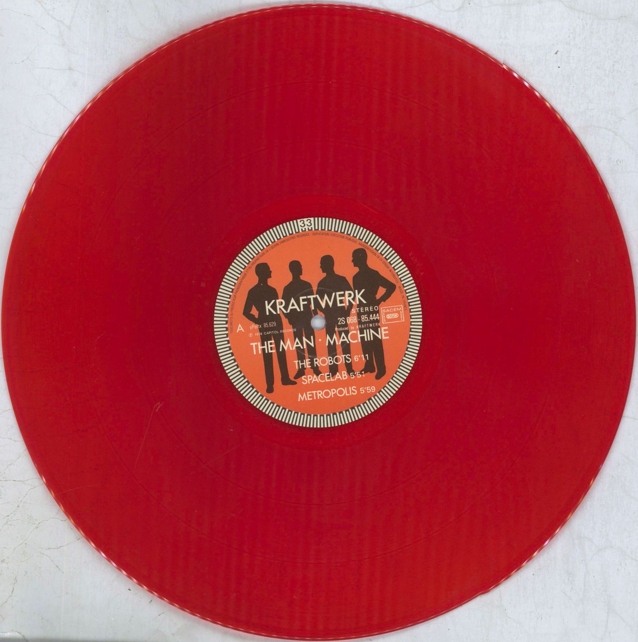 Kraftwerk The Man Machine - Red Vinyl French Vinyl LP — RareVinyl.com
