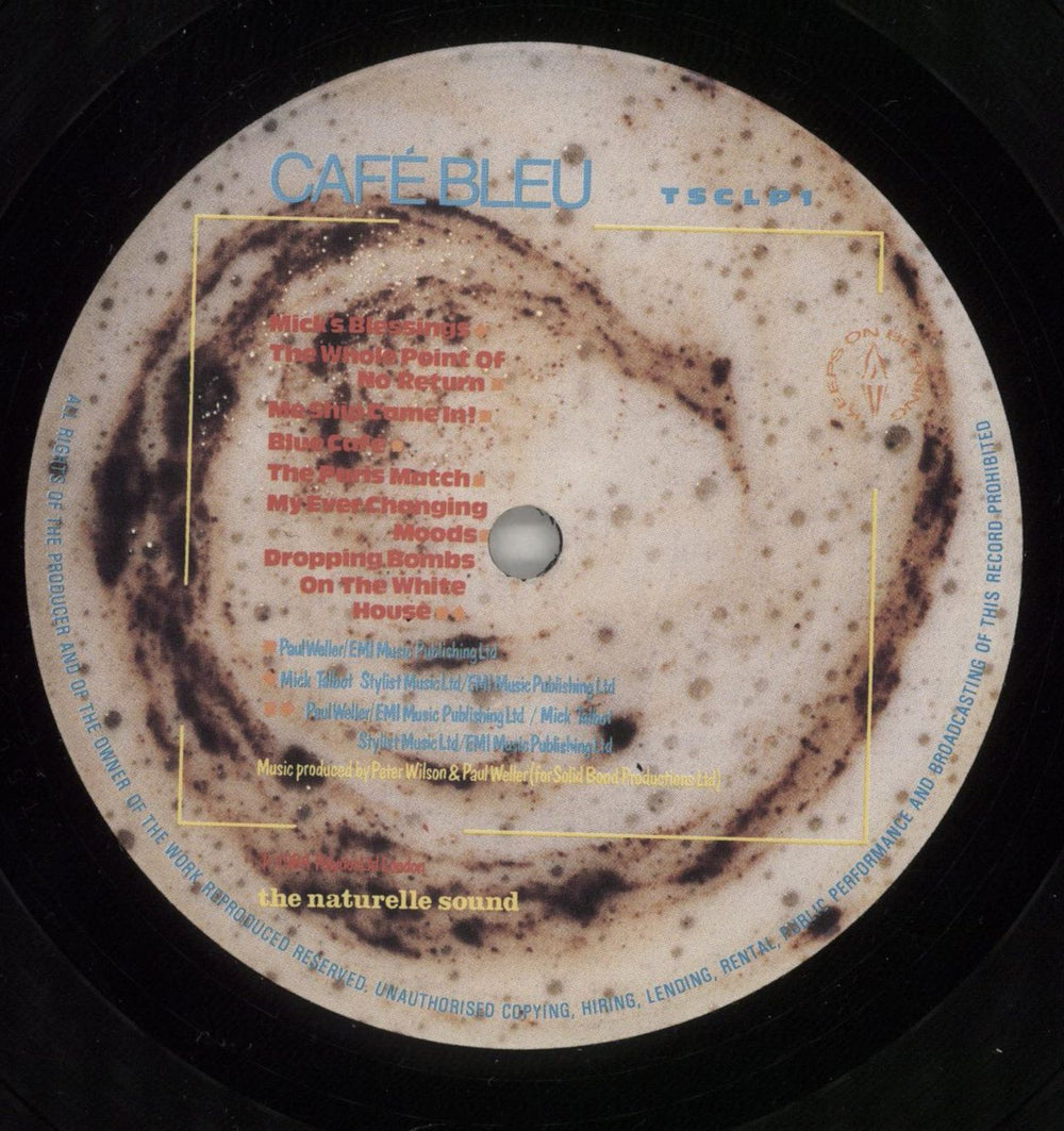 The Style Council Café Bleu + Booklet & Inner - EX UK Vinyl LP