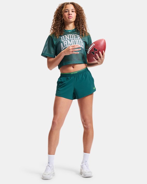 UA Football Mesh Women's Crop T-Shirt | Under Armour