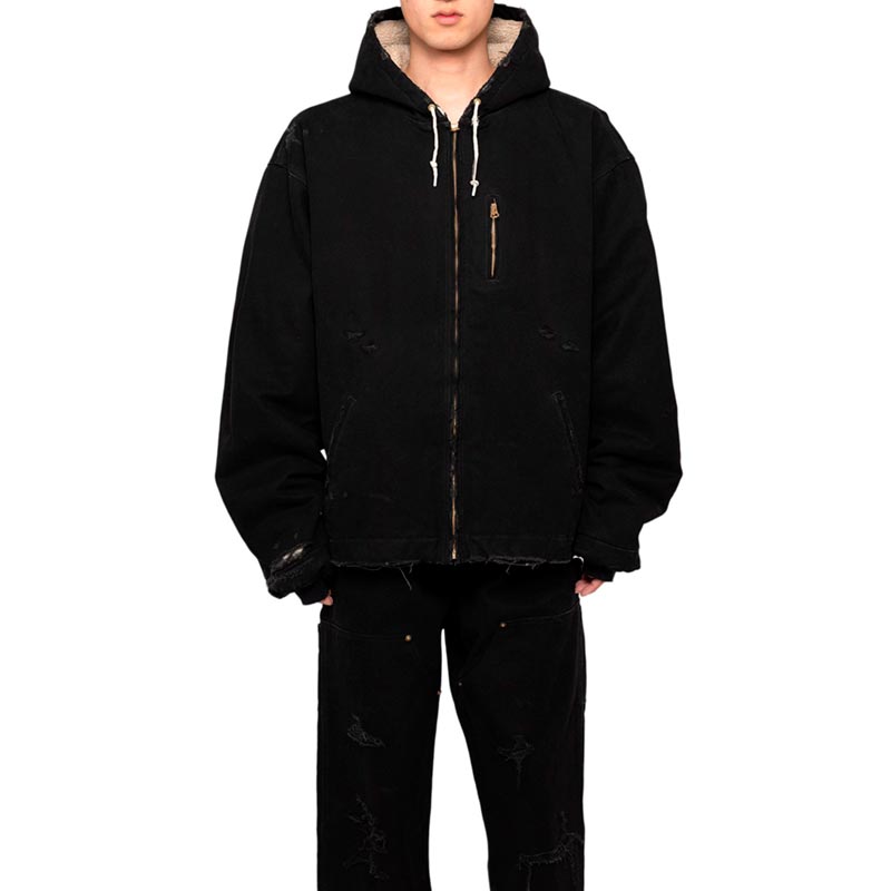 カミヤ G13BL024 BORO Duck Blouson ボロダックブルゾン ブラック