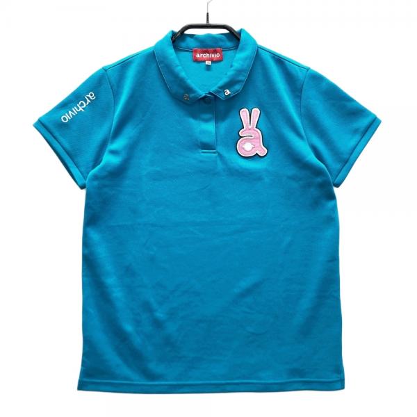 ARCHIVIO アルチビオ 半袖ポロシャツ ブルー系 サイズ：36 ランク：A