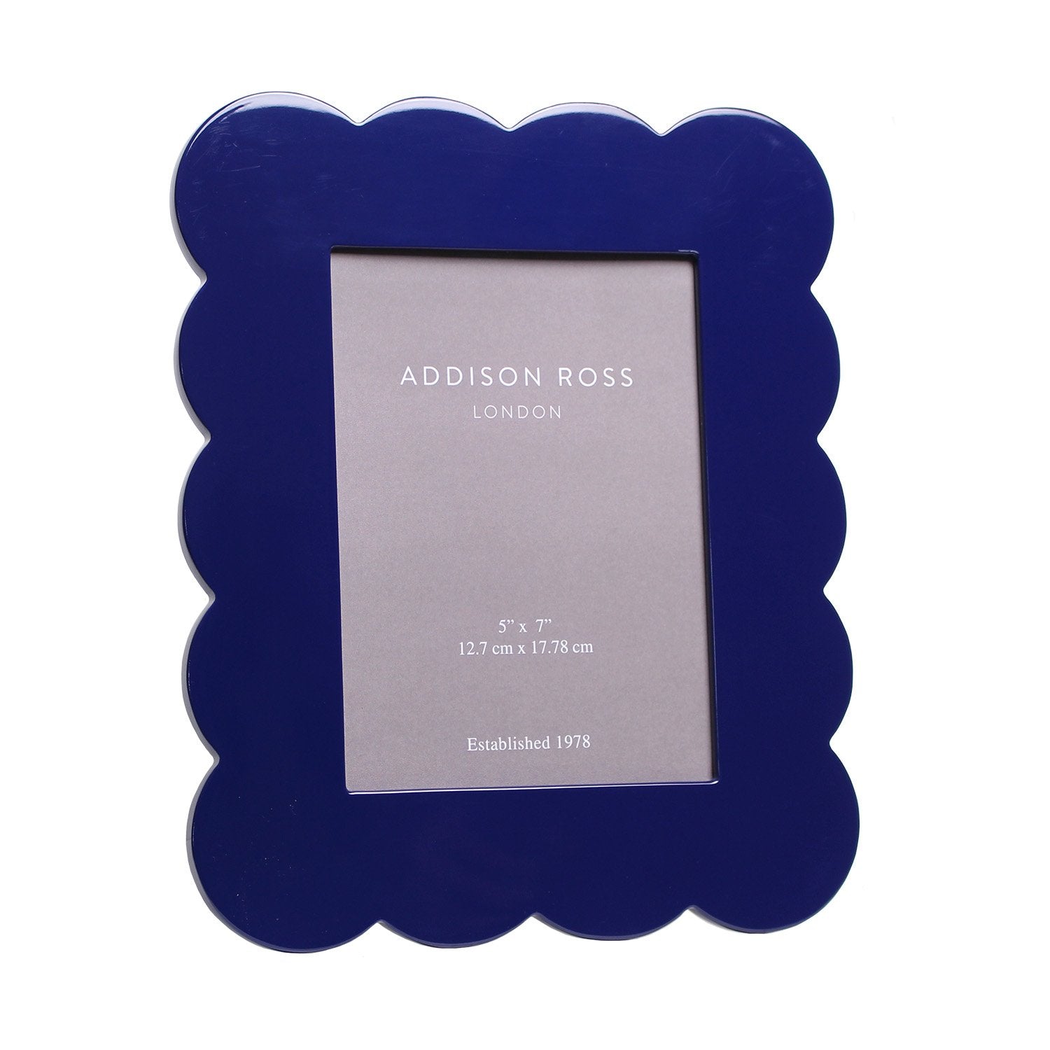 Navy Scalloped Lacquer Photo Frame – Addison Ross Ltd USA