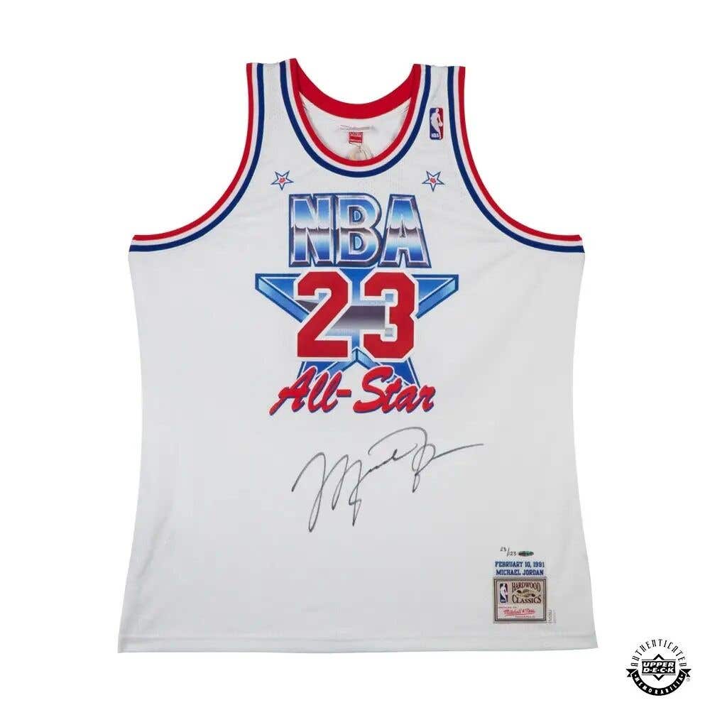 Michael Jordan Autographed 1991 NBA All-Star Game Mitchell & Ness