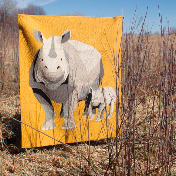 Rhino Romp—quilt pattern – Urban Loon Studios